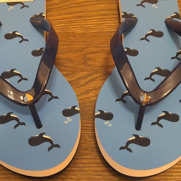 NEW Kate Spade Feldon Flip Flop in Whale Print - Picture 14 of 16